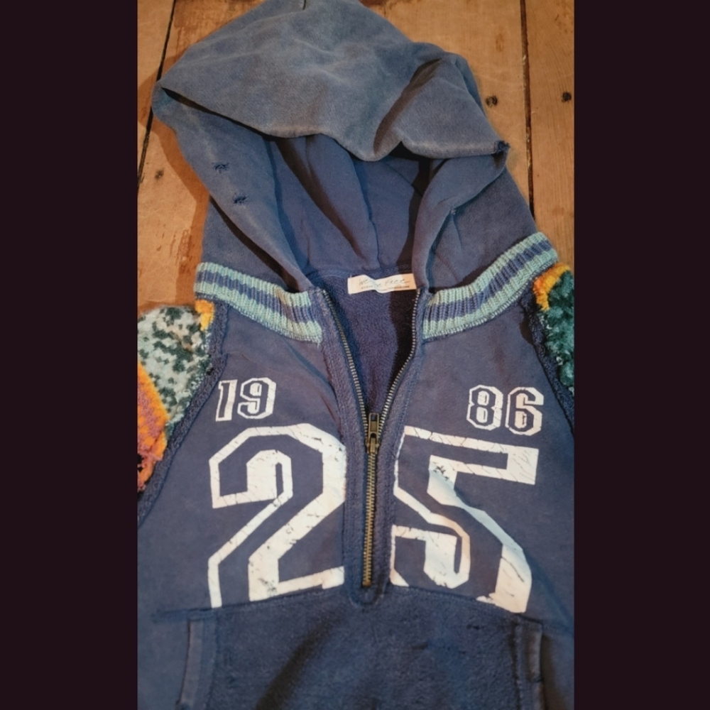 We The Free People MIXED TAPE media Hoodie Sweatshirt Sweater Sleeves Ruffgrrl - Picture 9 of 16